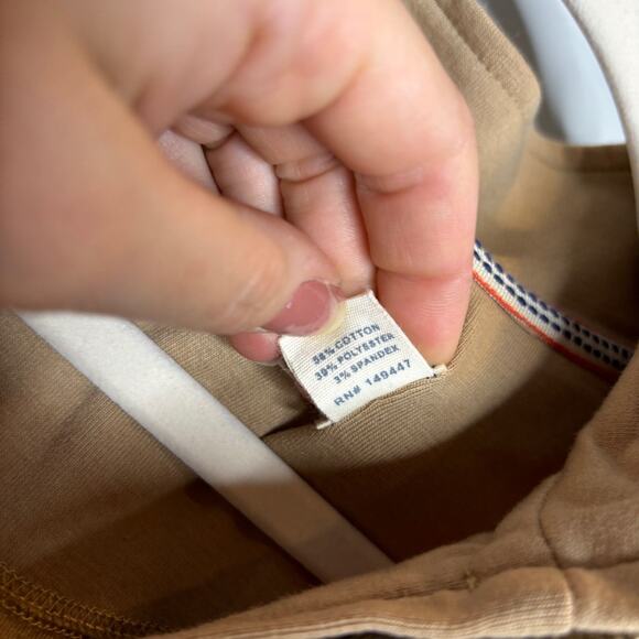 The Normal Brand Puremeso Quarter Zip Pulliver in Dune - Picture 8 of 10